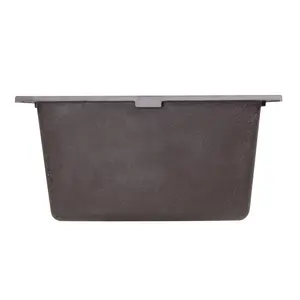 Nantucket 17" Single Bowl Undermount Granite Composite Bar-Prep Sink Brown - PR1716-BR