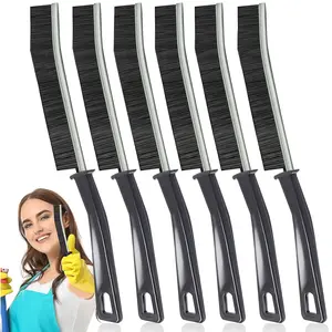 Ultra-Durable 6-Piece Crevice Cleaning Brush Set, Household Cleaning Tool, Perfect for Bathroom & Kitchen Grime Removal, Ideal Gift for Seasonal Celebrations