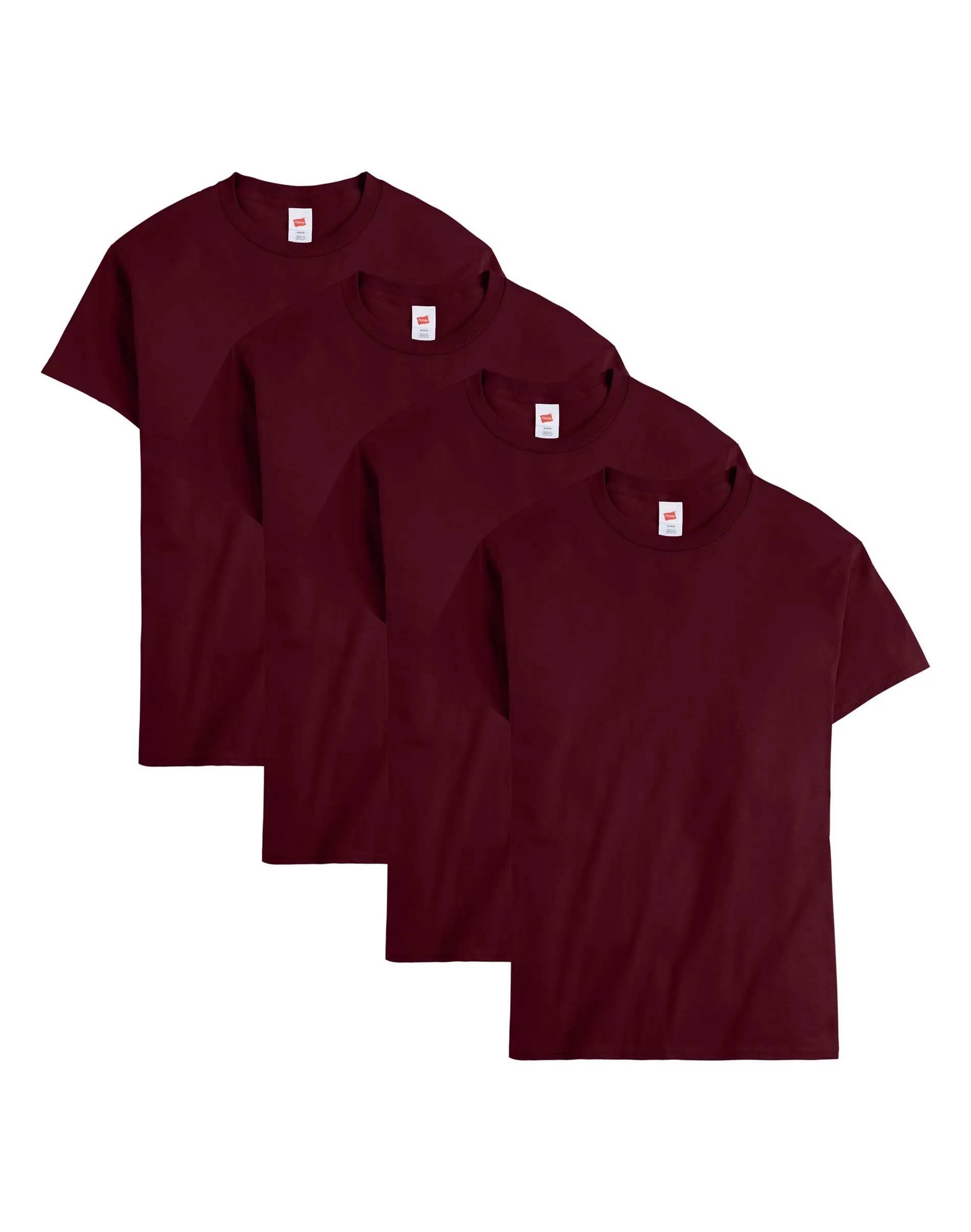 Hanes Essentials Men's Cotton T-shirt Value 4-pack Underwear Multi Pack Comfortable Fit Soft Stretch Fabric Breathable O5280