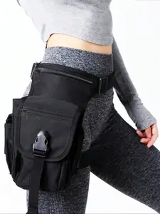 Sports style casual versatile hip bag, simple and practical portable bag, multi pocket design, reasonable separation, adjustable waist belt, lightweight and easy to carry, can accommodate small items on the go