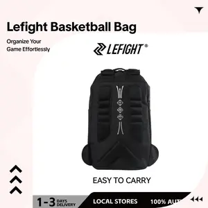 No More Messy Gym Bags. LEFIGHT Sports Backpack – Separate Shoe Compartment + 3 Packing Cubes for Basketball, Training & Travel