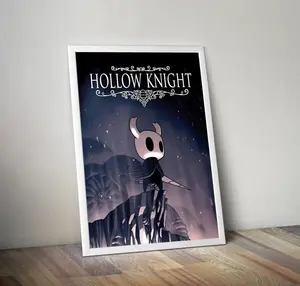 Hollow Knight Video Game Poster - Hallownest Landscape Wall Art - Unframed Premium Matte Art Print - Knight Shadow Aesthetic - Gift for Metroidvania & Indie Fans
