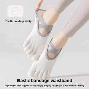 Yoga socks Pilates socks non-slip professional women's five-finger socks summer and autumn cotton indoor sports fitness women