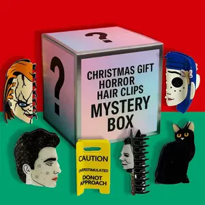 Christmas Gift Hair Claw Mystery Box – 2 or 4 or 6 Random Double-Sided Horror Hair Clips, Unisex Premium Quality Hair Accessories for Women, Girls & Collectors, Gift for Her, FallFreshness