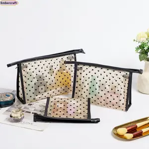 Portable Mesh Love Cosmetic Pouch, Flocking Mini Toiletry Bag, Aesthetic Makeup Organizer, Small Lipstick Holder, Travel Change Purse for Women, Cute On-the-Go Storage Pouch with Soft Lining, Perfect for Daily Use, Vacations & Quick Trips, Trendy 2026 Bea