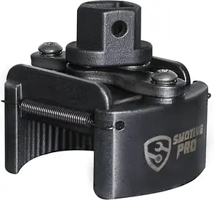 Universal Oil Filter Wrench Set for 80mm-105mm, Adjustable Oil Filter Removal Tool Cap 1/2" with 2 Durable Non Slip Serrated Jaws Special Design