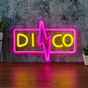 Disco Letter Lightning Neon Light, Music Festival Dj Karaoke Tkv Bedroom Concert Lamp, Christmas New Year Gift Atmosphere Decor, Led Lights Music, USB Powered