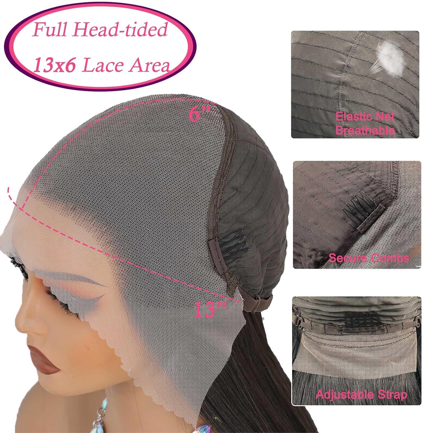 427 TAGOTA 13X6 Wear to Go Wig Synthetic Wig Pre Plucked Hairline Pre Cut for Women Soft and Bouncy 30 Inch Realistic Synthetic Fiber Heat Resistant Natural Wig for Girls Party Cosplay Daily Use HD Lace Front Wigs 4/27