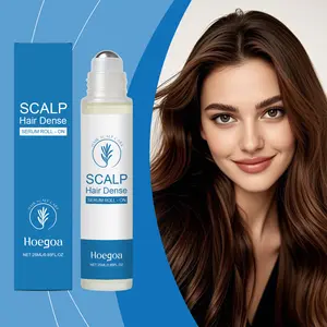 Hoegoa Advanced Hair Growth Roll-On Serum 3% Rosemary 2% Aminexil 3% Redensyl 2% Anagain Precision Scalp Applicator Paraben & Sulphate Free Non-Oily Haircare hair growth roll-on serum