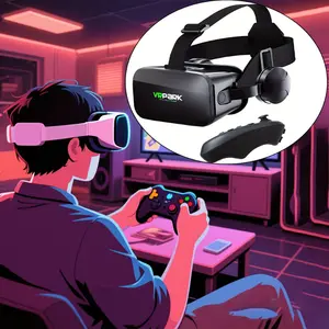 4K 3D Next-generation VR Headset, Supporting 360° Tracking, 120Hz Smooth Display And 90-120° Field Of View - Wireless Connection, Suitable For Long-term Use, Compatible With Fire OS, PC Games And Smartphones - Battery Powered (batteries Not candy  chalk F