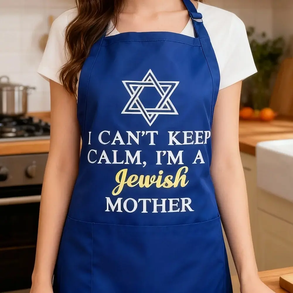 Hanukkah apron Can't Stay Composed I'M a Jewish Mom gift for mom Jewish present Hanukkah kitchen decoration Joyful Chanukah Funny Apron
