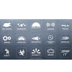 Novelty Stickers for Car or Truck Unused Buttons - Interior Dash Rocker Console Switch Decals