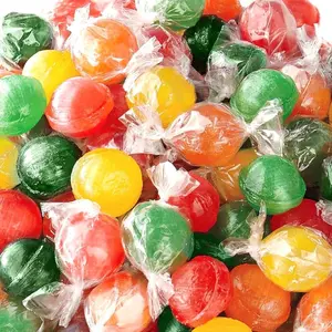Sour Balls Hard Candy | 2 Pound Bag | Fruit Flavors | Old Fashioned Candy | Sour Candy Individually Wrapped | Lemon, Cherry, Lime, Orange Flavors for Candy Buffets, Parties & Jars