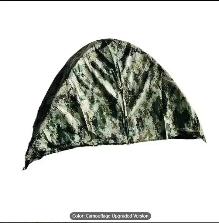Outdoor Camouflage Tent, Double Layer UV Protection Portable Thickened Single-person Tent For Camping