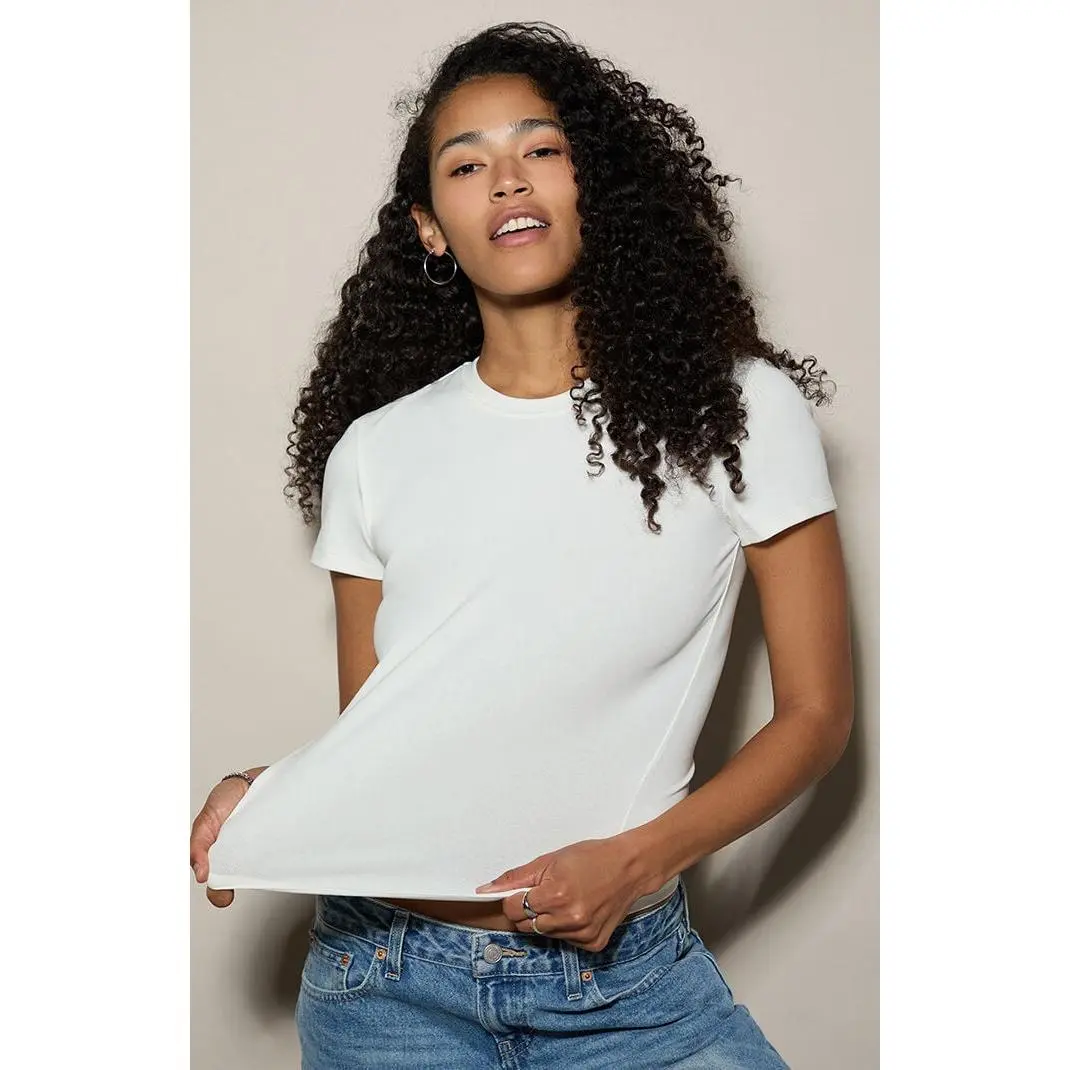 Pacsun Women's Carolyn Cotton Crew Neck T-Shirt
