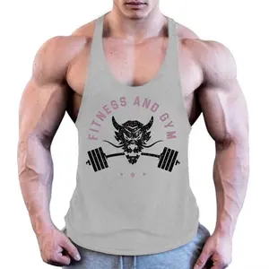 Men's Cotton Muscle Suspender Vest, Slim Breathable Sportswear for Bodybuilding & Targeted Fitness Training Sessions