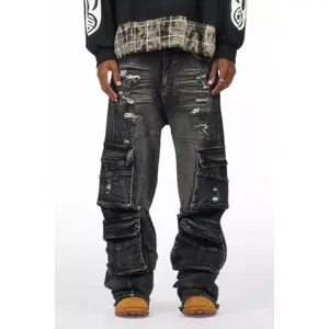 Keylor Washed Black Baggy Fit Jean