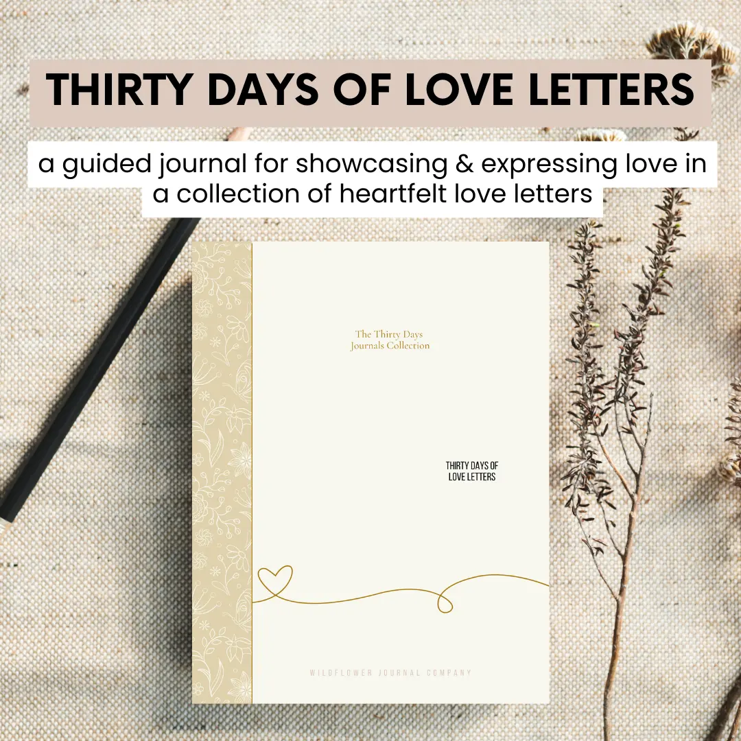 Couples Journal - Thirty Days of Love Letters: A guided journal for expression, vulnerability, and connection