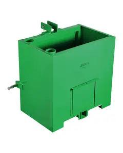 Ballast Box for 3-Point Hitch, Category 1 Tractor, Heavy-Duty Thickened Steel Construction, Green Finish, Universal Attachment for Agricultural Implements, Stable Counterweight Carrier, Durable Steel Weight Box