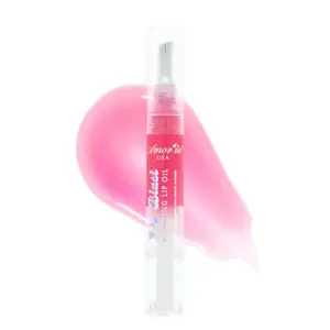 Amor's USA Candy Bliss Lip Blast Plumping Lip Oil with Gold Flakes Lightweight Formula Easy Applicator Glossy Lipgloss Hydrate Collection Everyday Makeup