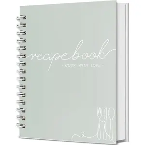 Recipe Book to Write  Your Own Recipes - Spiral Blank Cookbook 150 Pages Holds 144 Recipes - Elegant  Cover Big Recipe Journal - Easy to Use Layout (A5 (6.0x8.5 ch))