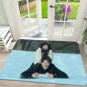 Mr. Plankton Floor Mat Flannel Rug Ultra Soft, High Water Absorbent & Hypoallergenic, Machine Washable HD Custom Printed Non-Slip Floor Mat for Bathroom, Kitchen Bedroom