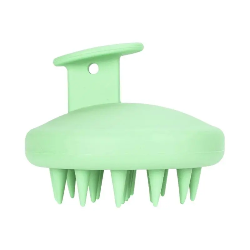 Tpe Silicone Hair Brush, Head Massage Comb, Scalp Cleaning Massager, Detangling & Styling Tool, Gentle Care for All Hair Types