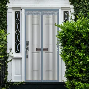 2025 new anti-mosquito door curtain ventilated without perforation velcro magnetic self-absorption
