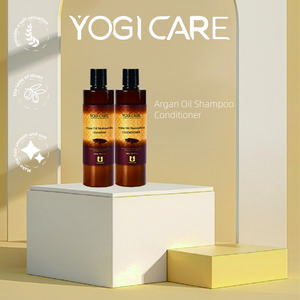 YOGI CARE Argan Oil Shampoo and Conditioner Kits 100% Natural For Dry Damaged Frizzy Hair Hydration Strengthens Hair