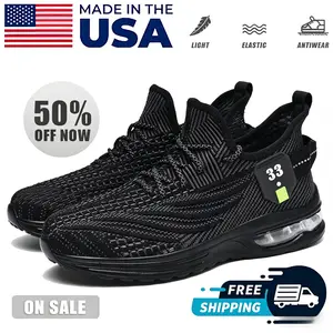 Fashion Men Casual Mesh Shoes Anti Slip Lightweight Breathable Daily Sports Footwear