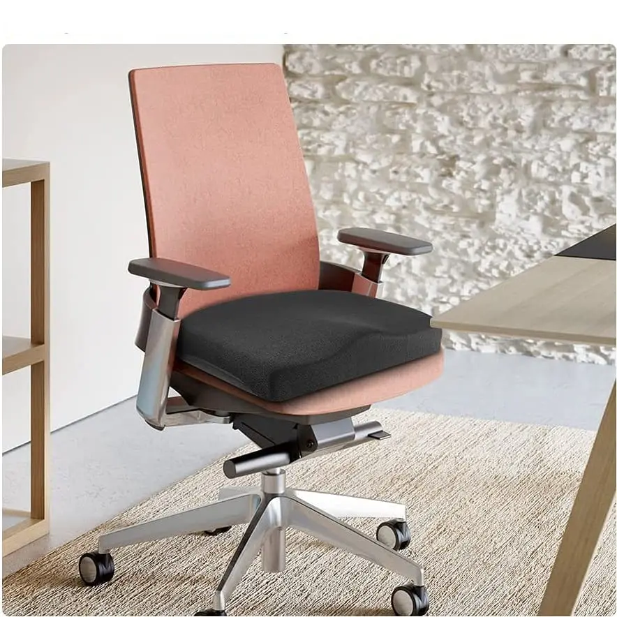 Memory Foam Seat Cushion Coccyx Orthopedic Comfy Seat Pad Pain Relief Black for Home Office Chair Pad, Car Seat, Wheelchair Memory Foam Seat Cushion Coccyx Orthopedic Comfy Seat Pad Pain Relief Black for Home Office Chair Pad, Car Seat, Wheelchair