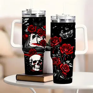 Romantasy Books Tumbler 40oz Dark Romance 40oz Tumbler, Gothic Fantasy Book Tumbler 40oz