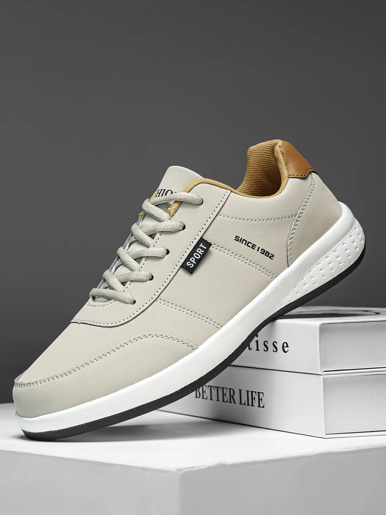 1 pair of Shoes Men's Sports Shoes Breathable Men's Casual Shoes Coach's competition shoes Fashionable Casual Shoes Men's Running Shoes Sneaker Casual Low Top