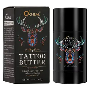 40g Tattoo Butter Balm For New & Older Tattoos - Safe While Healing - Moisturizes and Rejuvenates Tattoo Aftercare