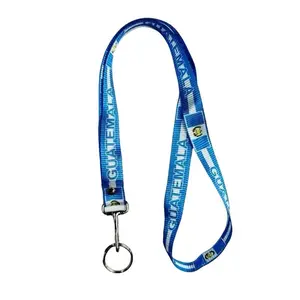 GUATEMALA Llavero Largo | Lanyard con Bandera de Guatemala para Llaves, Gafete o Credenciales | Guatemalan Flag Neck Strap Keychain | Detachable ID Holder | Accesorio Patriótico Chapin | Envío Rápido USA