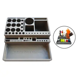 Fly Tying Station Desktop Organizer, Simple Design, Easy to Use, Ideal for Beginners and Experts, Essential Fly Fishing Tool
