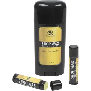 Bumblechutes All-Purpose Shop Wax Precision Kit, All Natural Metal and Wood Wax Finish Paste for Woodworkers, Carnauba Beeswax Wood Polish for Epoxy, Plastic, Metal, Leather, Furniture, Workshop Tools