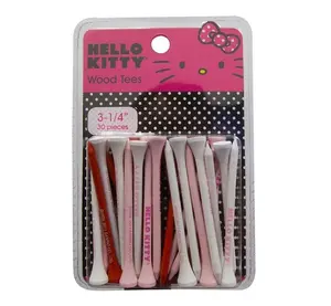 [NEW] Hello kitty Golf Wood Tee. 3-1/4" . 30 pieces