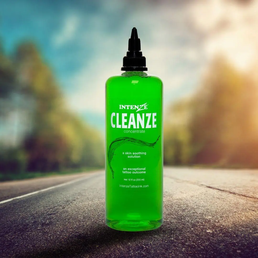 Intenze Tattoo Ink Cleanze Concentrate - Gentle Foaming Wash for Daily Tattoo Aftercare, Revitalizing Refill Bottle for Adults, 12 fl oz (355ml), Daily Use, Easy-To-Use, Easy Apply, All, For Tattoo Aftercare