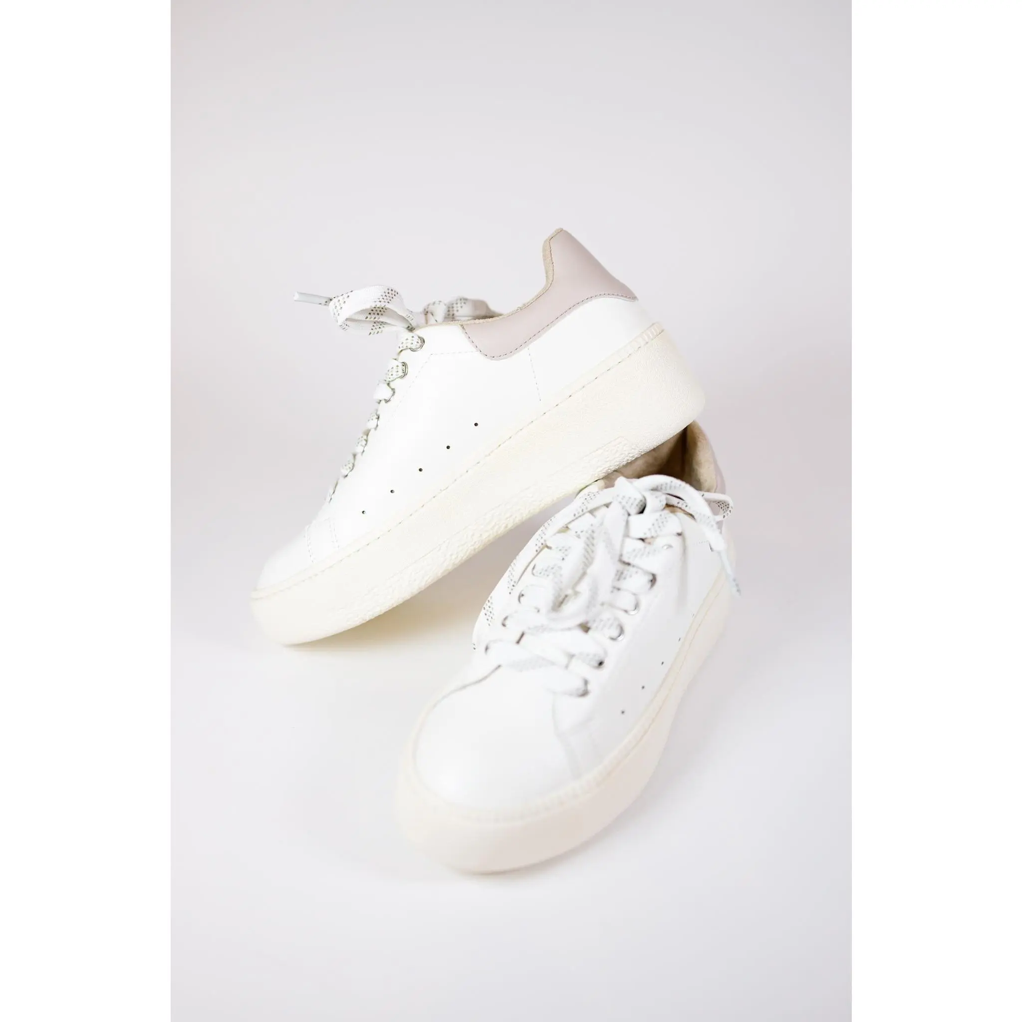 Sally Taupe Platform Sneaker