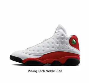 Retro Red and White Chunky Sneakers Men - Vintage Style High Top Shoes Non-Slip Rubber Sole Viral TikTok Must Have 2026