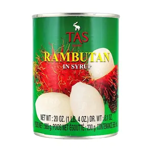 TAS Rambutan in Syrup Canned Fruit 565g - Sweet Juicy Tropical Delicacy for Desserts, Cakes & More