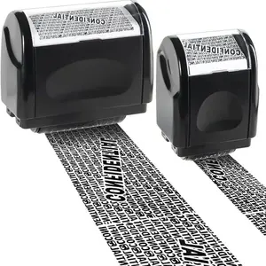 2  PACK-Privacy Protection Security Roller Stamp-Address & Biling Info Blocker, Home & Office Mailing Essentials 100m Long-Lasting Roll