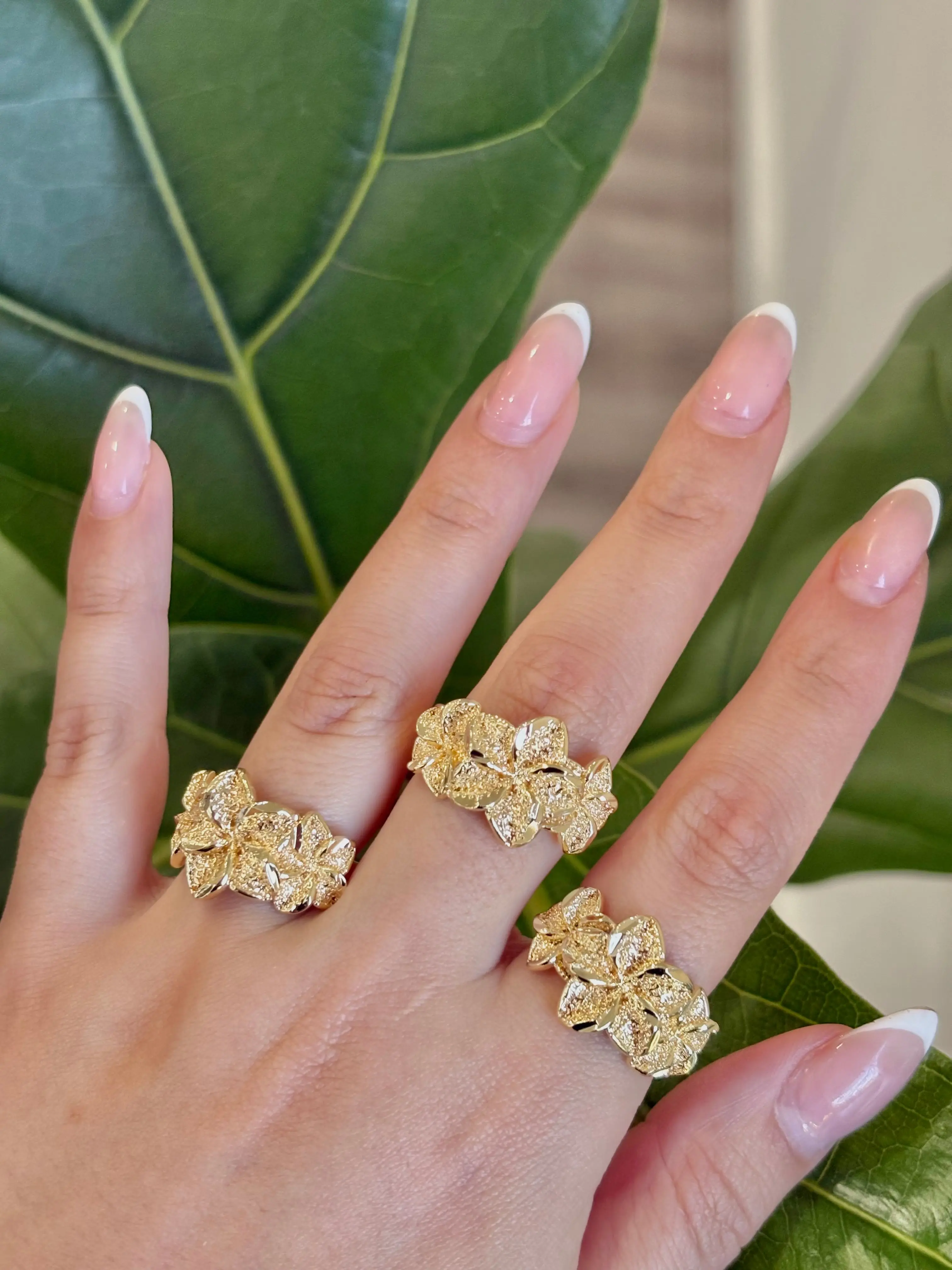 Hibiscus Gold Filled Ring