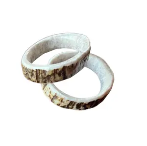 Montana Elk Antler Napkin Ring (Set of 2) Handmade