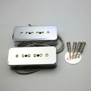 TimbreExpert TE-VP1 "SuperFat" P90 Pickup Set - Alnico V, Wax Potted, High Output Single Coil for Electric Guitar Replacement (Neck/Bridge)