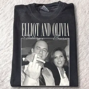 Elliot Stabler And Olivia Benson Shirt, Elliot Stabler and Olivia Benson Unisex T-Shirt, Womenswear Tops