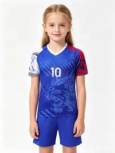Sports Set 26/27, Boys Girls Soccer Jersey, Breathable Football Fan, Holiday Gift, Training & Casual Wear