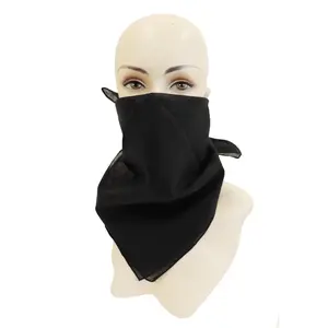 SOLID COLOR BANDANNA (BLACK)