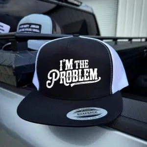 I'm Problem Trucker Hat, Funny Quote Snapback Cap